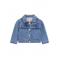 Guess Дънково яке с мече бебе момиче