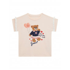 Guess Розова тениска с къс ръкав момиче