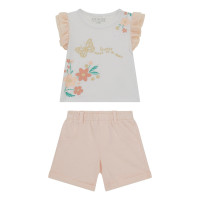 Guess Бял комплект от 2 части бебе момиче