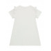 Guess Бяла рокля с къс ръкав момиче