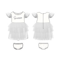 Guess Бял комплект от 2 части момиче