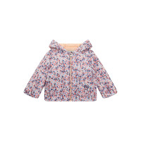 Guess Зелено подпланено яке с дълъг ръкав с качулка бебе момиче