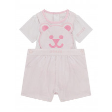 Guess Бял комплект от 2 части бебе момиче
