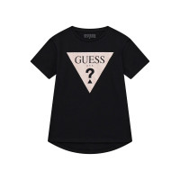 Guess Черна тениска с къс ръкав момиче