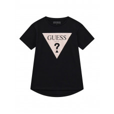 Guess Черна тениска с къс ръкав момиче