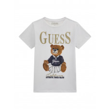 Guess Бяла тениска с къс ръкав момиче