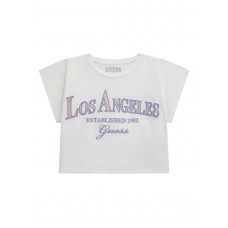 Guess Бяла тениска с къс ръкав момиче