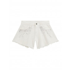 Guess Бели къси дънкови панталонки момиче