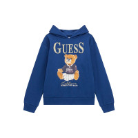 Guess Синьо спортно горнище с качулка момиче