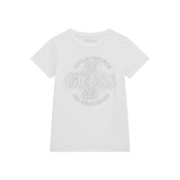 Guess Бяла тениска с къс ръкав момиче