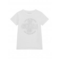 Guess Бяла тениска с къс ръкав момиче