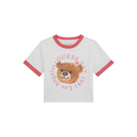 Guess Бяла тениска с къс ръкав момиче