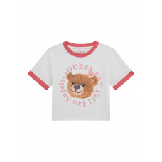 Guess Бяла тениска с къс ръкав момиче