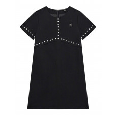 Guess Черна официална рокля с къс ръкав момиче