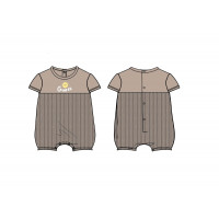 Guess Бежов габеризон  с къс ръкав бебе момче