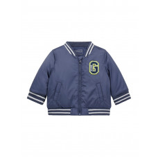 Guess Синьо противовятърно яке  с дълъг ръкав бебе момче