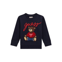 Guess Синя блуза с дълъг ръкав унисекс