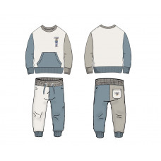 Guess Бял комплект от 2 части бебе момче