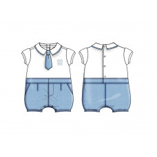 Guess Бял  гащеризон бебе момче