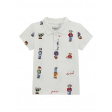 Guess Бяло поло с къс ръкав момче