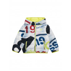 Guess Многоцветно подпланено яке  с качулка момче