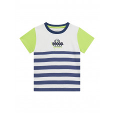 Guess Бяло-синя тениска с къс ръкав момче