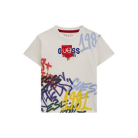 Guess Бяла тениска с къс ръкав момче