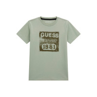 Guess Зелена тениска с къс ръкав момче
