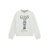 Guess Бяла блуза с дълъг ръкав момче
