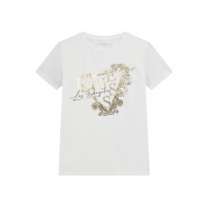 Guess Бяла тениска с къс ръкав момче