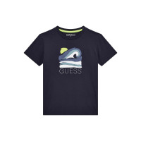 Guess Синя тениска с къс ръкав момче