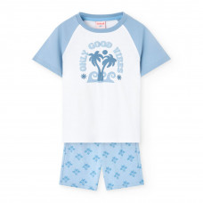 Boboli Памучна пижама с принт Момче