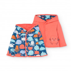 Boboli Двулицево памучно яке Унисекс