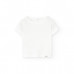 Boboli Бяла памучна тениска Унисекс