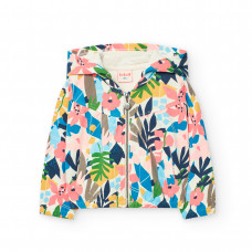 Boboli Поларено яке с щампа на цветя Бебе момиче