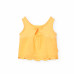 Boboli Жълта памучна тениска Бебе момиче