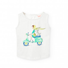 Boboli Памучна тениска Момиче