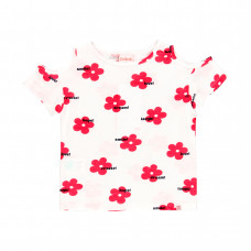 Boboli Памучна блуза с дълъг ръкав Момиче