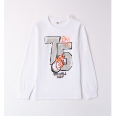 iDO Mini Бяла блуза ''BASEBALL''  за момче