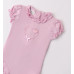 iDO Mini Розово боди с къс ръкав за бебе момиче