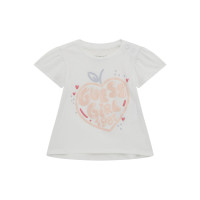 Guess Бяла тениска с къс ръкав бебе момиче