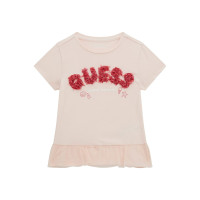 Guess Розова тениска с къс ръкав момиче