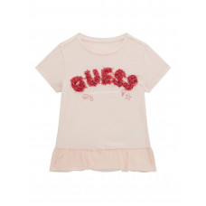 Guess Розова тениска с къс ръкав момиче