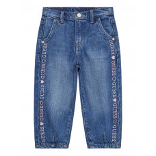 Guess Дънков панталон tencel carrot fit момиче