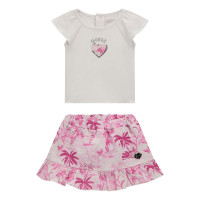 Guess Бял комплект от 2 части бебе момиче