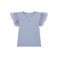 Guess Тениска с къс ръкав с мрежести волани момиче