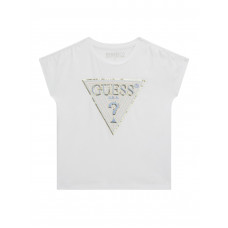 Guess Бяла тениска с къс ръкав момиче Guess Бяла тениска с къс ръкав момиче