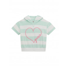 Guess Суитшърт с къс ръкав и качулка момиче