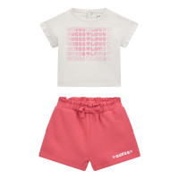 Guess Бял комплект от 2 части бебе момиче