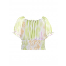 Guess Блуза с къс ръкав от шифон момиче